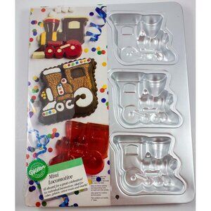 Wilton 1993 Mini Locomotive 6-Part Cake Pan Jell-O Mold Train Novelty